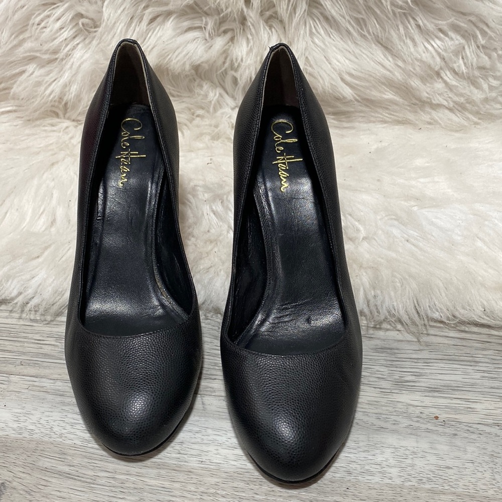 Cole Haan Air Violet Pumps 90 Black Textured Women's Size 8 B